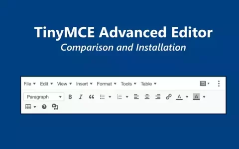 Advanced Editor Tools编辑器，一键增强WordPress经典编辑器