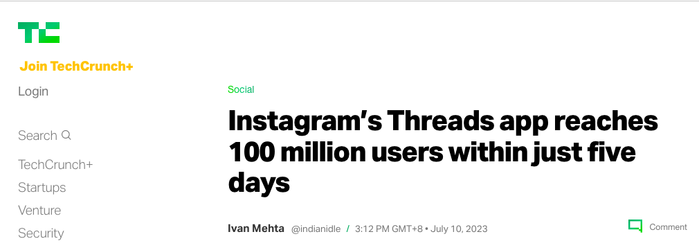 5天破亿！关于Threads，你想知道的都在这了！