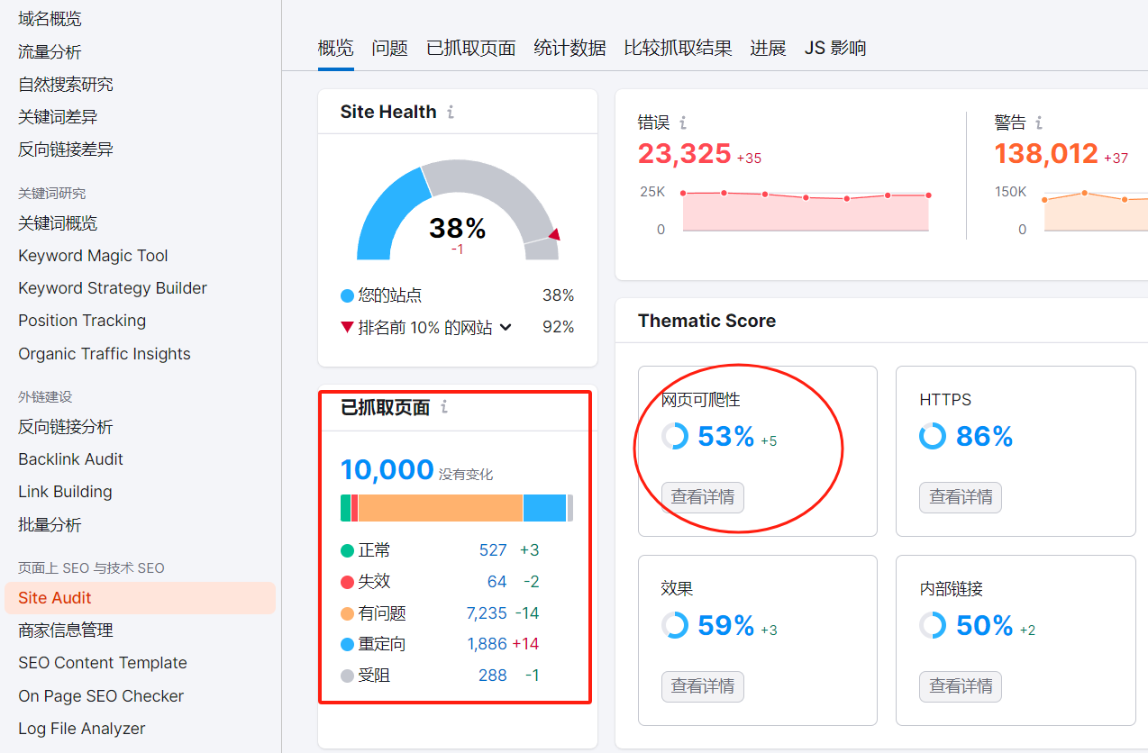 如何借助Semrush精准分析并解决网站的搜索引擎抓取问题？