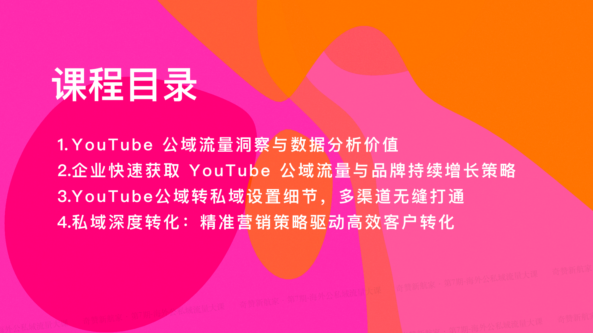 YouTube 公域流量获取与私域转化策略：全渠道营销方案