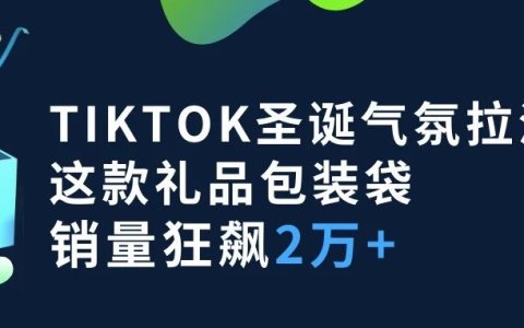 TikTok圣诞气氛拉满！这款礼品包装袋销量狂飙2万+