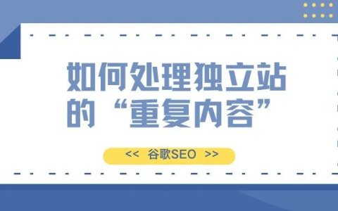 谷歌SEO-如何检查处理网站重复内容！！