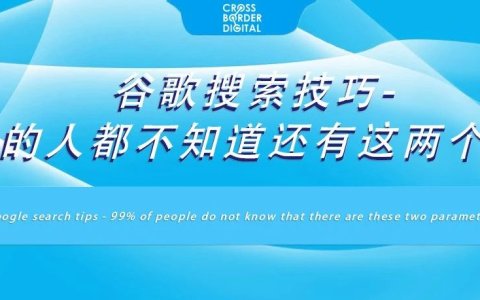 谷歌搜索技巧-99%的人都不知道还有这两个参数