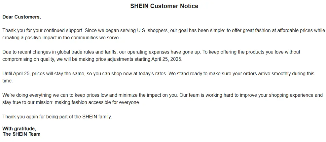 硬刚美国！Temu和SHEIN宣布重大调整
