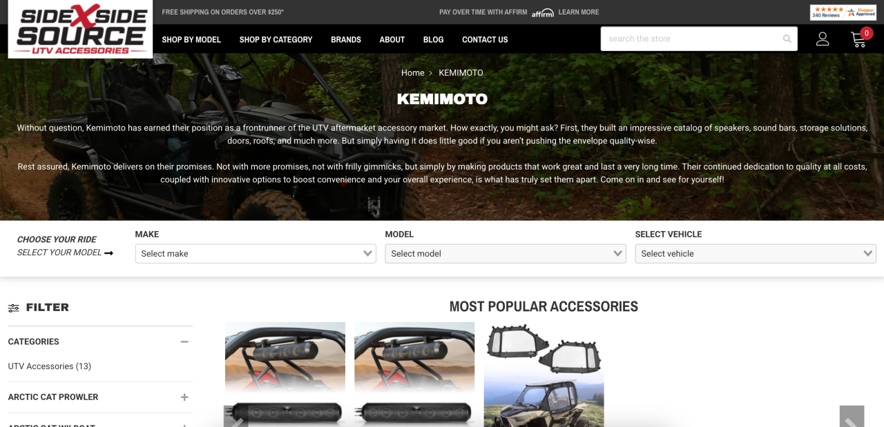 UTV配件你知道吗？有个中国品牌靠它做到了10亿年营收