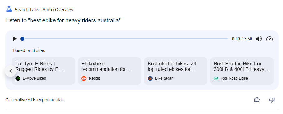 谷歌 Audio Overview 小网站流量的新打击