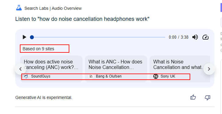 谷歌 Audio Overview 小网站流量的新打击