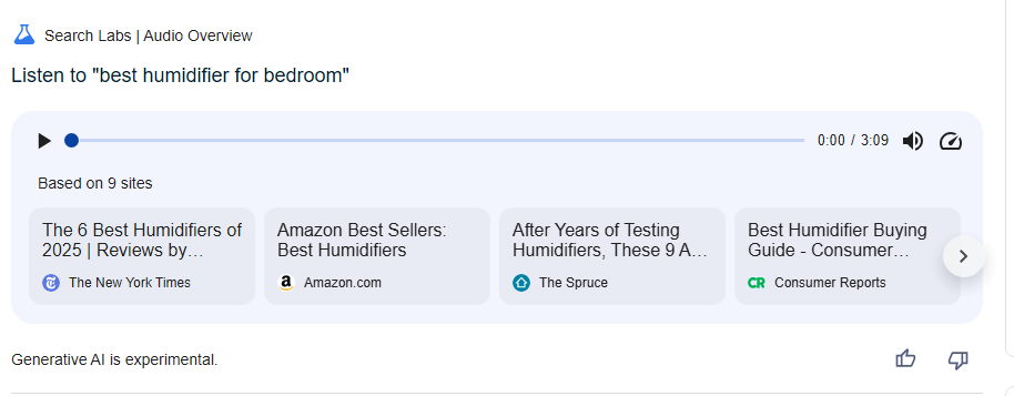 谷歌 Audio Overview 小网站流量的新打击