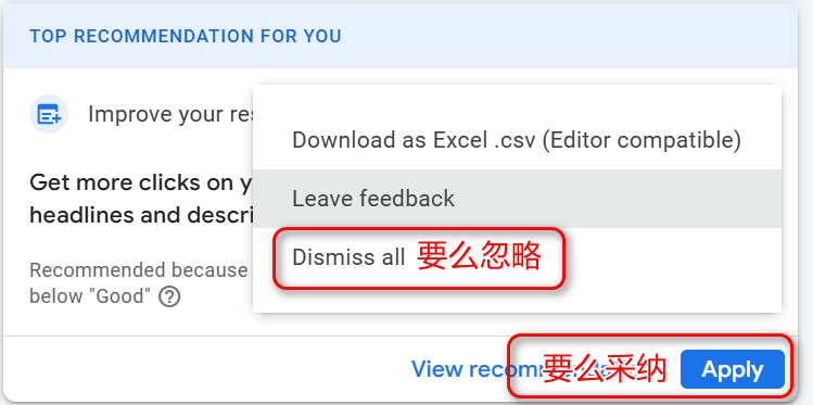 如何提高Google广告的优化得分?