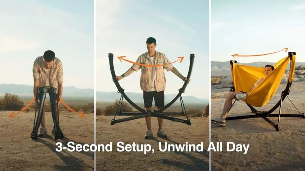 anymaka Portable Swing Chair: Set Up in 3s, Unwind All Day by anymaka —  Kickstarter