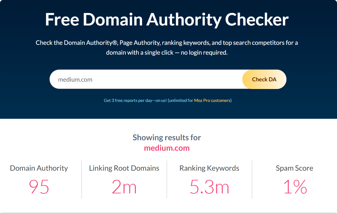 7个SEO外链避坑指南 – check DA and spam score