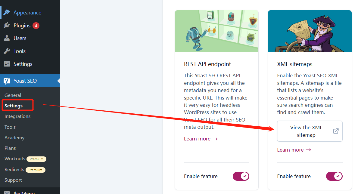 Yoast SEO插件生成的站点地图，显示无法抓取，如何解决？