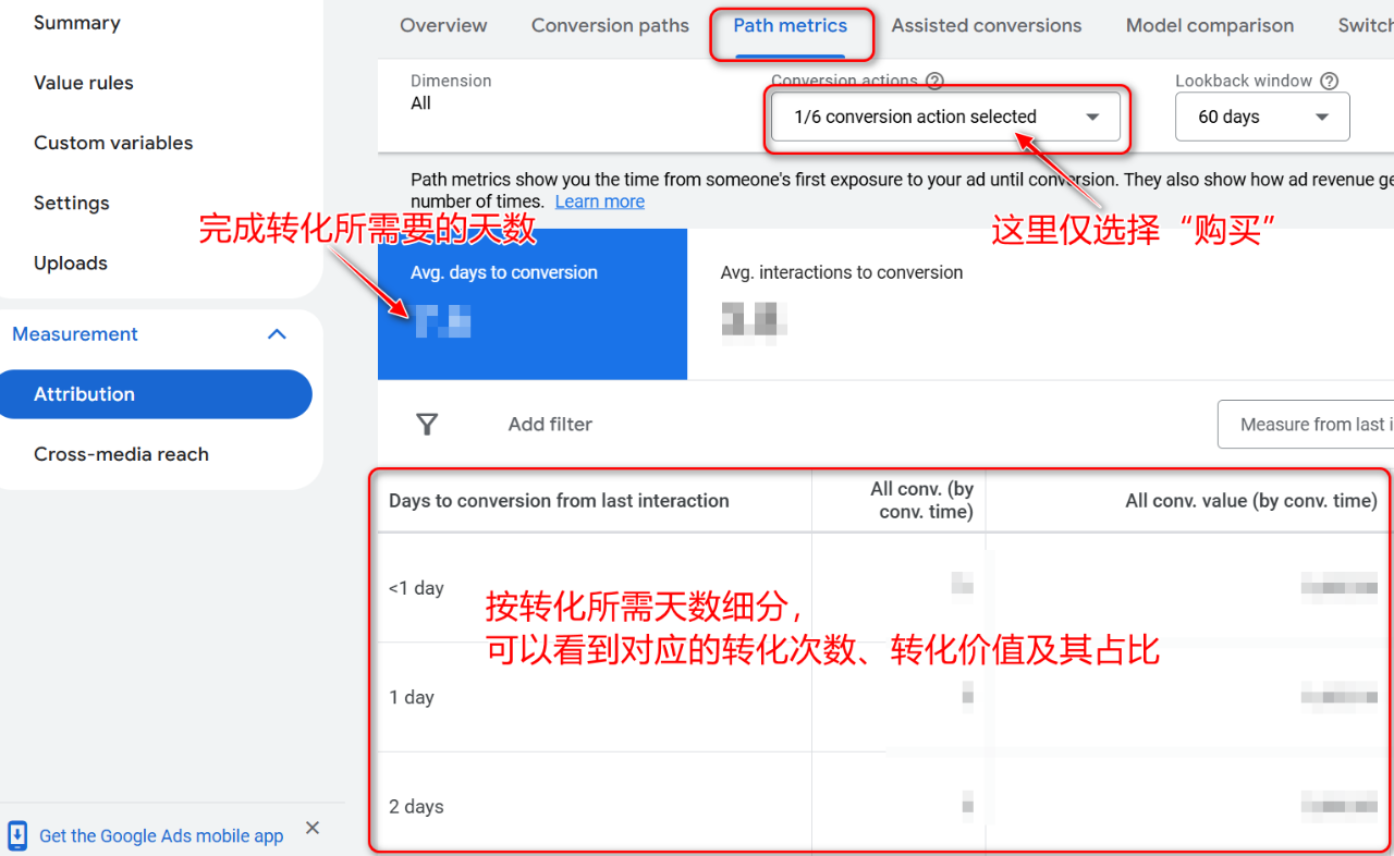 在Google Ads中，点击和转化并不总是发生在同一天