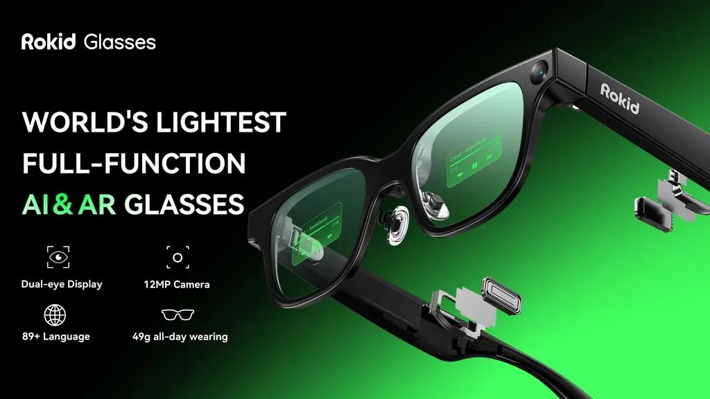 Rokid Glasses, World's Lightest Full-function AI&AR Glasses by Rokid Team —  Kickstarter