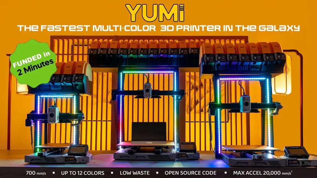 YUMI 3D PRINTER the fastest multicolor printer in the galaxy by Nicolas —  Kickstarter