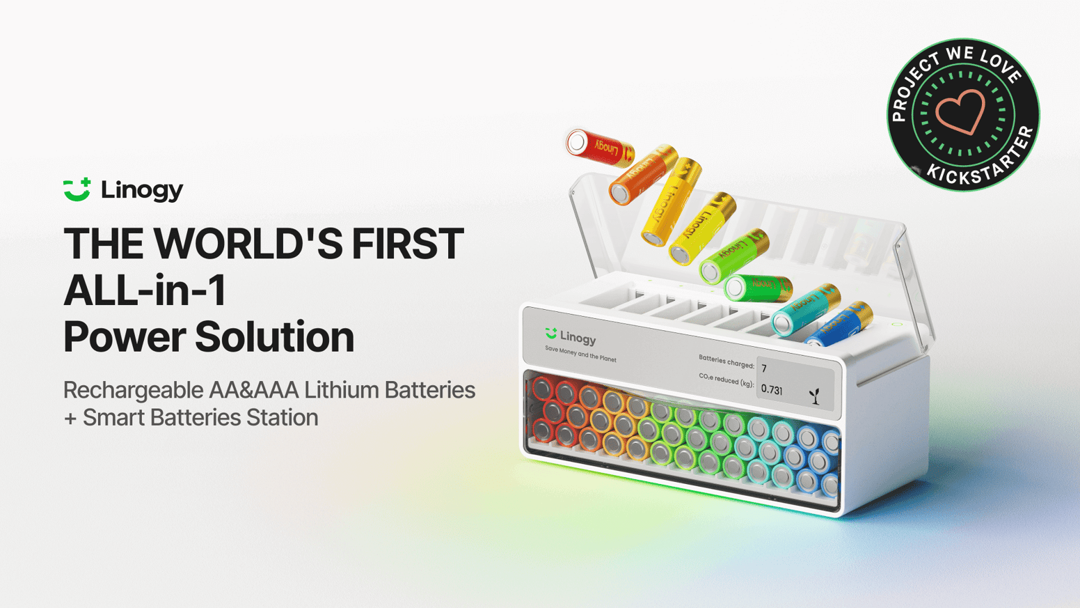 Linogy: Reinvent AA/AAA Batteries & Chargers by Linogy — Kickstarter