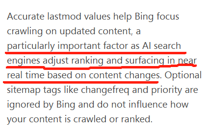 EP.100 | 请重视站点地图中的<lastmod>标签，它影响AI收录与排名！