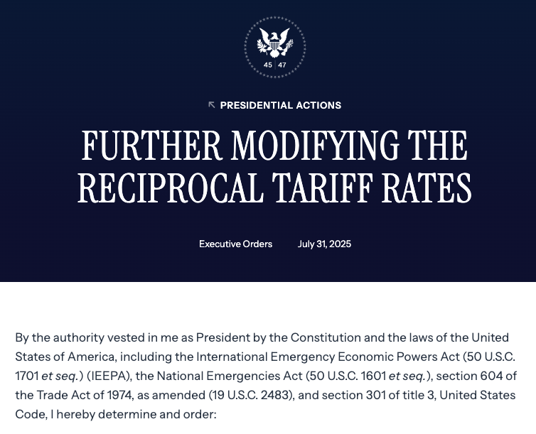 最新！美国公布所有国家地区对等关税税率