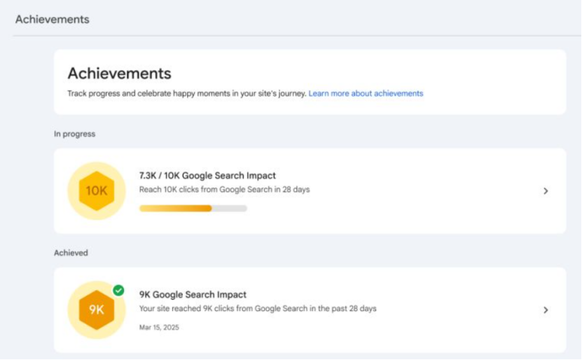 EP.107 | 谷歌GSC中新增“成就墙”