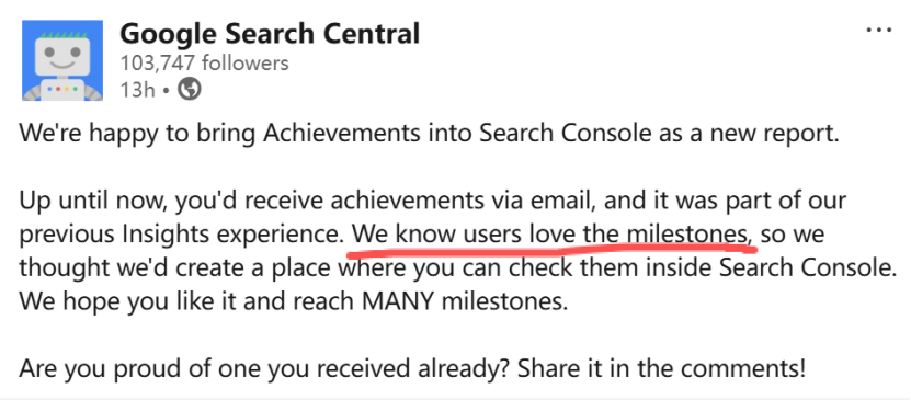 EP.107 | 谷歌GSC中新增“成就墙”