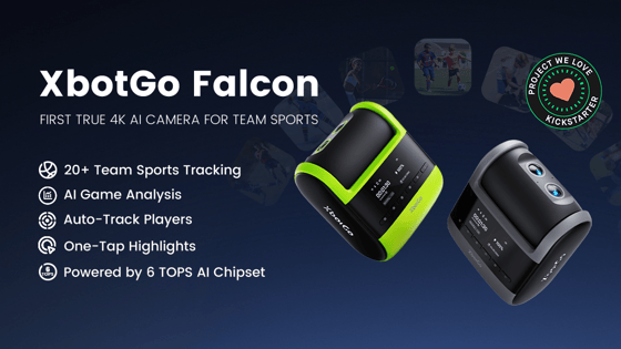XbotGo Falcon: First True 4K AI Camera for Team Sports by XbotGo —  Kickstarter