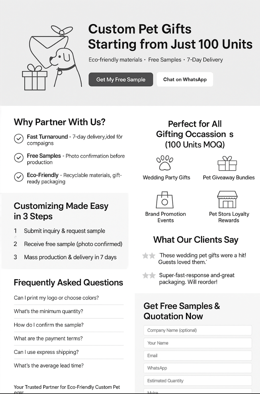 Lisa你那个Landing Page的线框图AI指令是什么？