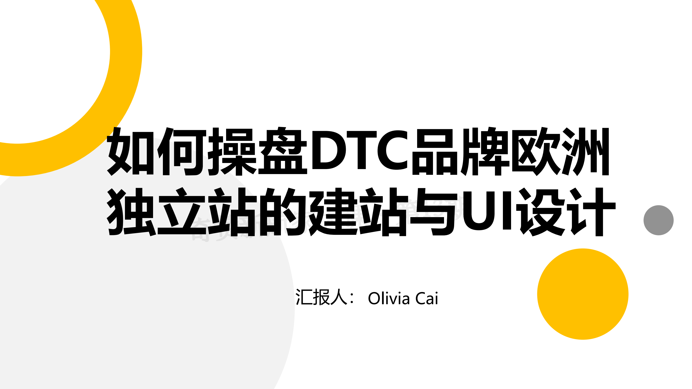 如何操盘DTC品牌欧洲独立站的建站与UI设计