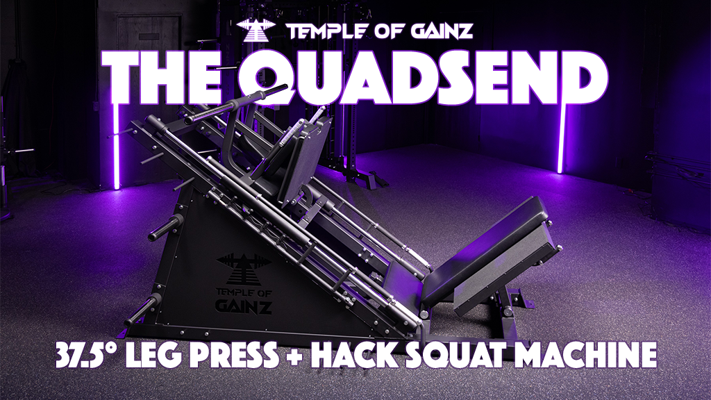 The Quadsend 37.5° Leg Press + Hack Squat by Temple of Gainz by Temple of  Gainz — Kickstarter