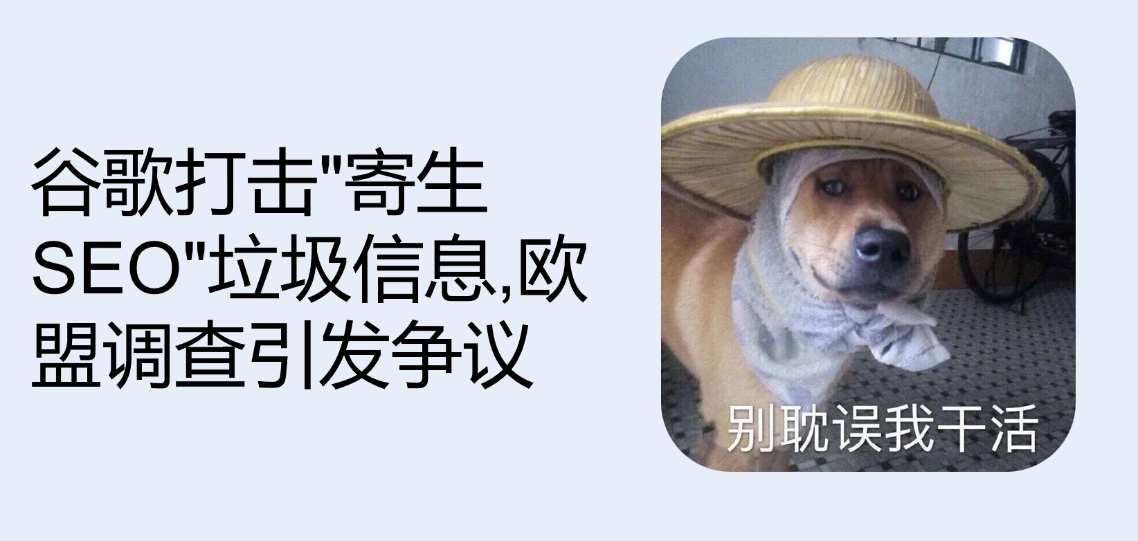 谷歌打击"寄生SEO"垃圾信息, 欧盟调查引发争议