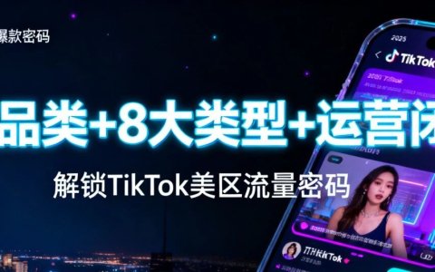 2025TikTok美区爆款密码：从0到百万播放，4大品类+8大类型+运营闭环全拆解。