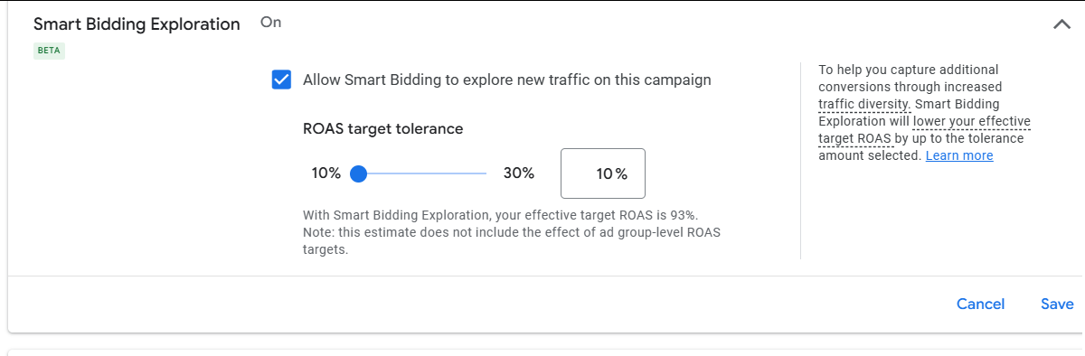 Smart Bidding Exploration智能出价探索是否可以开启？