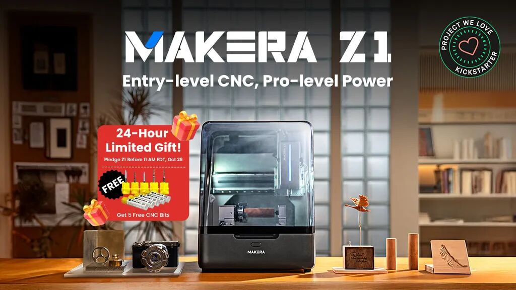Makera Z1 Desktop CNC: Entry-level CNC, Pro-level Power by Makera —  Kickstarter