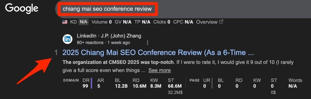 我是如何用一篇 LinkedIn 文章，在海外 SEO 圈实现“一石多鸟”的？
