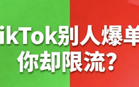 TikTok别人爆单，你却限流？