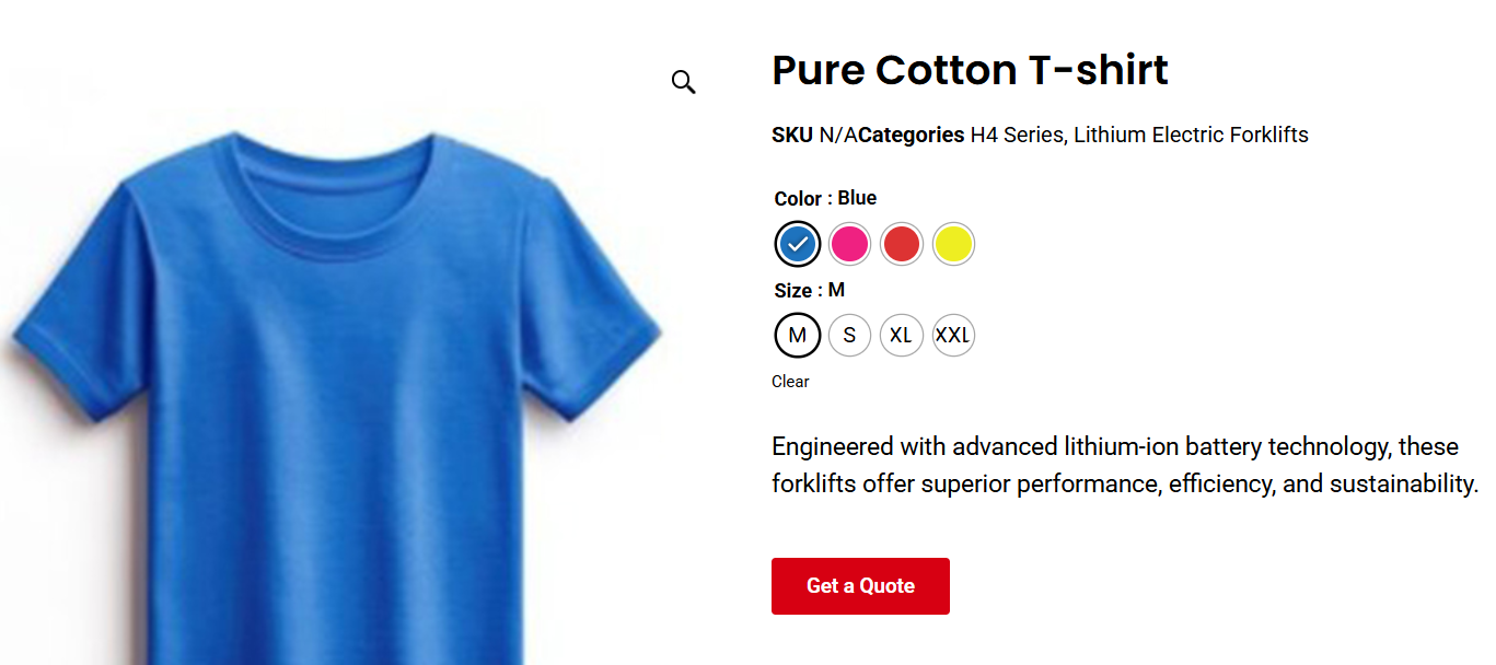 （适用于B2B类型网站）Woocommerce产品设置多sku、颜色、尺码、等属性