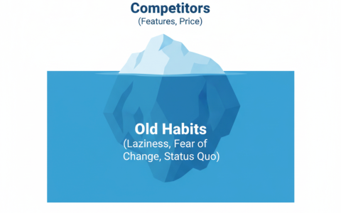 别盯着竞品了：你的真正对手是用户的“旧习惯”
