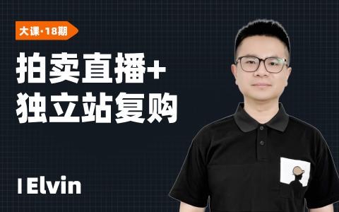 拍卖直播+独立站复购+AI提效
