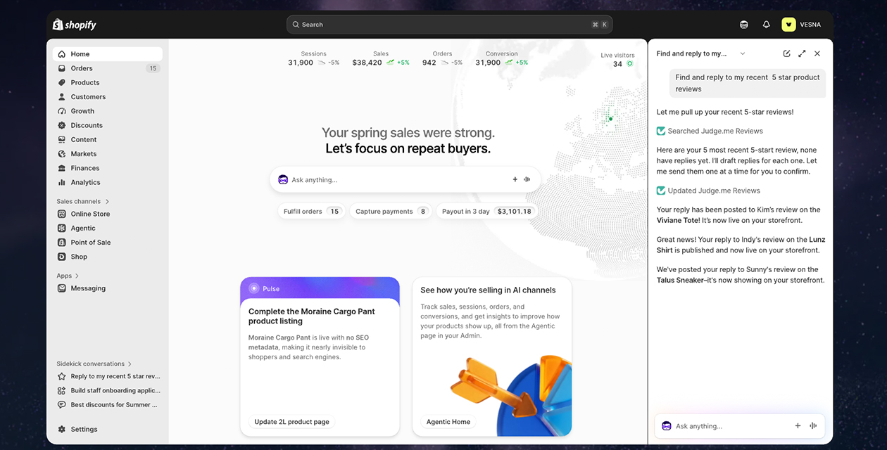 Shopify春季更新8大亮点:独立站玩法正在被 AI 重构